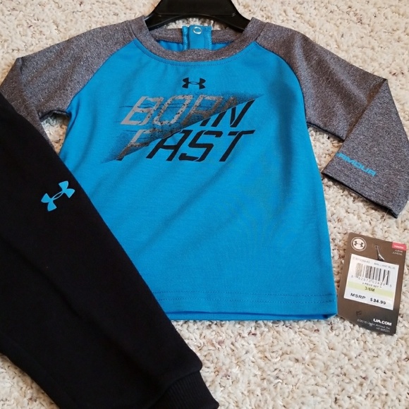 Under Armour 2-piece Outfit Size 3-6 Months NWT - Picture 3 of 5